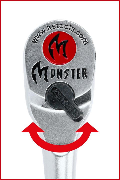 Actual product image KS Tools 1/4 Monster Reversible Ratchet (1/4")