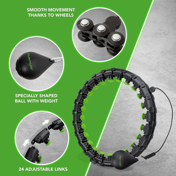 Produktbild Tunturi Hula Hoop Ring mit 0.4 Kg Gewicht (Standard) (106 cm, 1300 g)