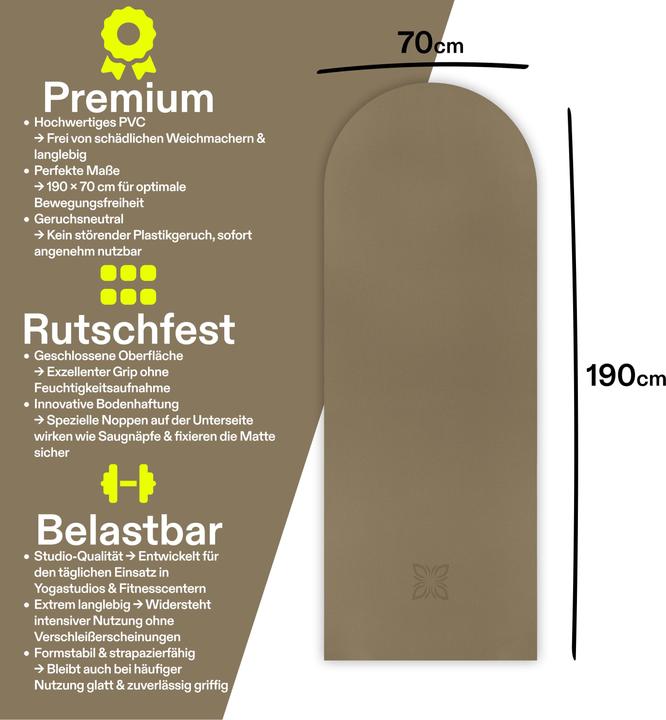 Actual product image Omnana GLUE yoga mat (4 mm)