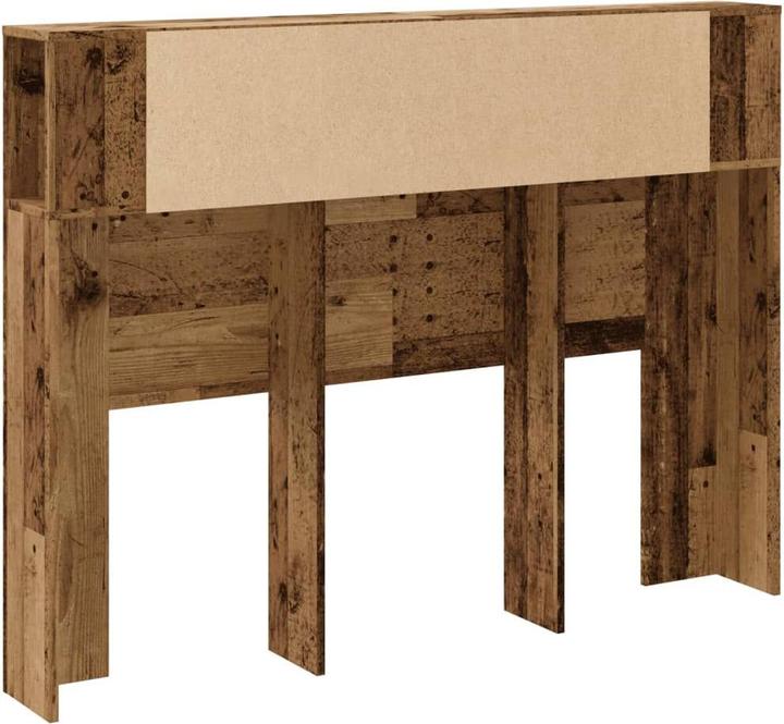 Actual product image VidaXL Headboard with storage space Headboard shelf in reclaimed wood look 140x18.5x102.5cm
