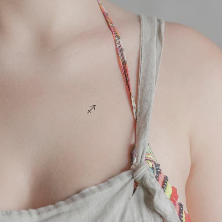 Produktbild minink Temporäres Tattoo – Sternzeichen Schütze minimalistisch