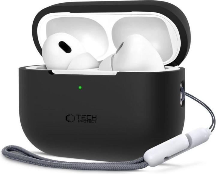 Produktbild Tech-Protect Silicone Case for Apple AirPods Pro 1 / 2 - Black (Kopfhörer Hülle)
