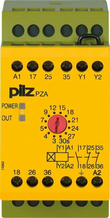 Actual product image Pilz 774035 PZA 30/110-120VAC 1n/o 2n/c
