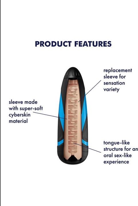 Actual product image Satisfyer Men Sleeve Lusty Tongues