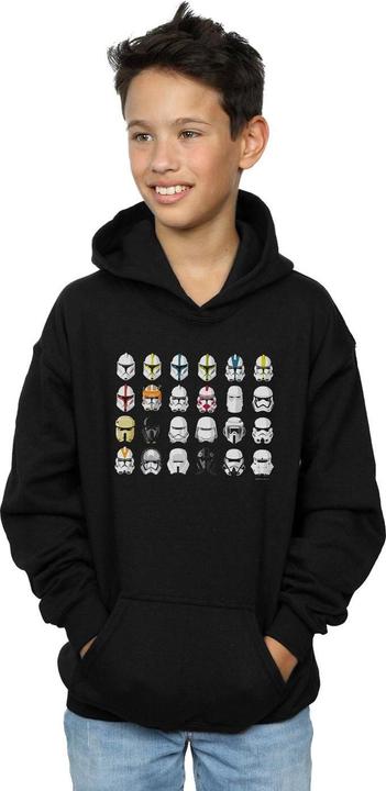 Immagine prodotto Star Wars Trooper Helmets Felpa con Cappuccio Ragazzi (140, 146)