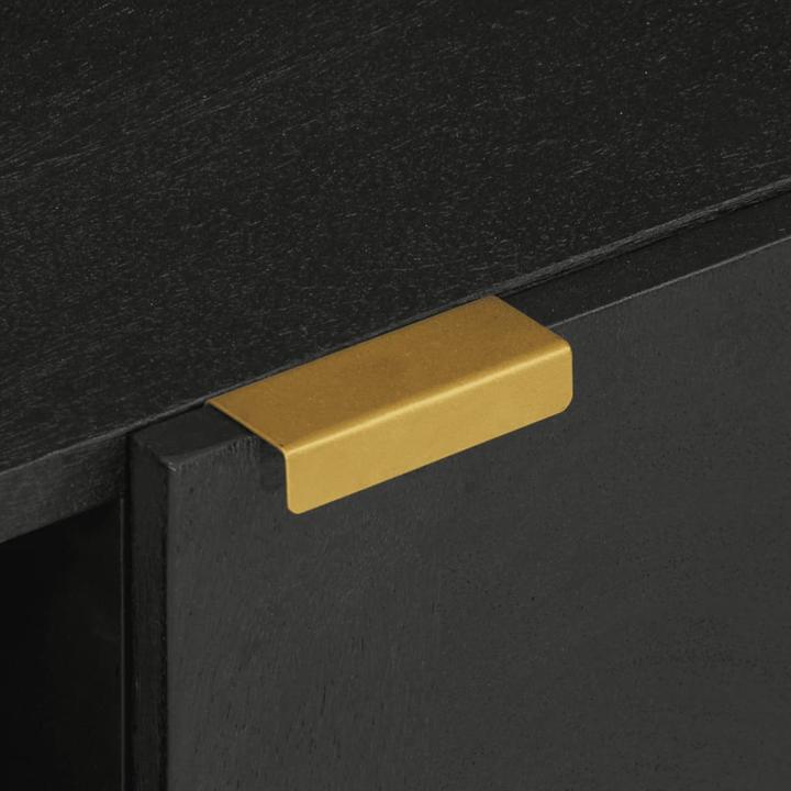 Produktbild VidaXL TV Schrank Lowboard Fernsehschrank Fernsehtisch Schwarz Holzwerkstoff (80 x 33 x 46 cm)