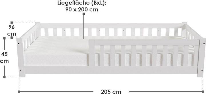 Actual product image Juskys Naya (90 x 200 cm)