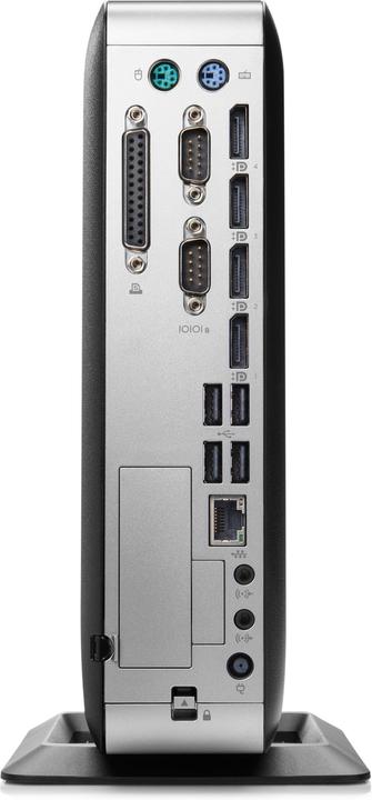 Actual product image HP t730 - Thin Client - Tower - 1 x R-series Embedded RX427BB / 2.7 GHz (AMD RX-427BB, 8 GB)
