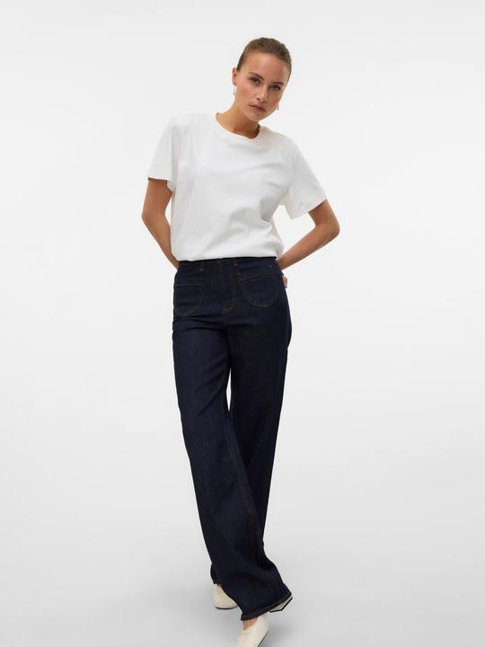 Actual product image Vero Moda VMTESSA Hohe Taille Weiter Beinschnitt Jeans Weit geschnitten (W32/L32)