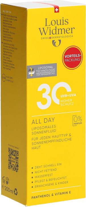 Immagine prodotto Widmer Louis All Day LSF30 Value Pack ohne Parfum 200 ml (Latte solare, SPF 30, 200 ml)