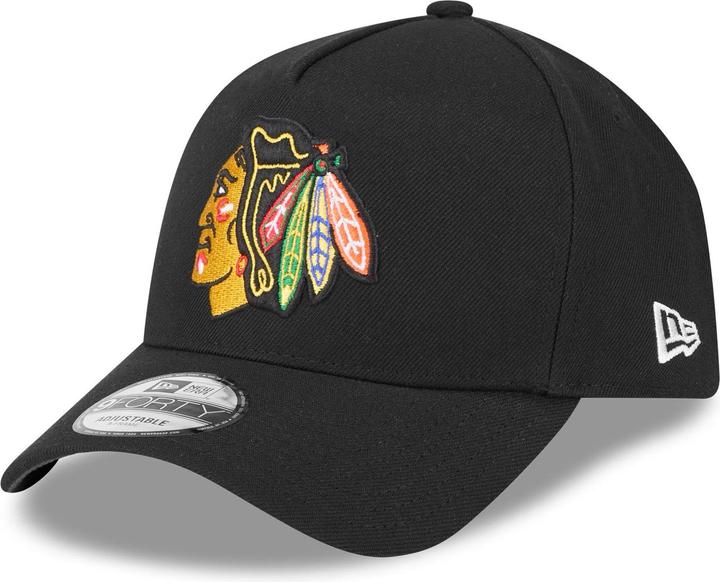 New Era 9Forty A-Frame Cap - NHL Chicago Blackhawks schwarz (One Size)