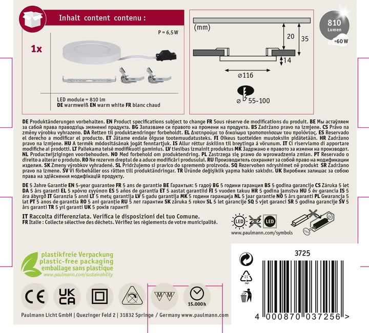 Immagine prodotto Paulmann Cover-it (700 lm)