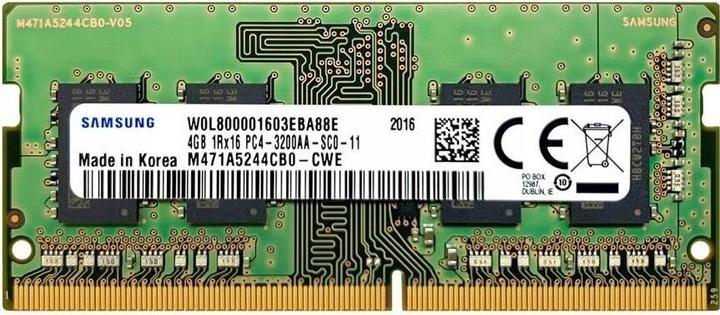 Image du produit Samsung RAM SO-DIMM DDR4 4GB / PC3200 /UB/ (1 x 4GB, 3200 MHz, RAM DDR4, SO-DIMM)