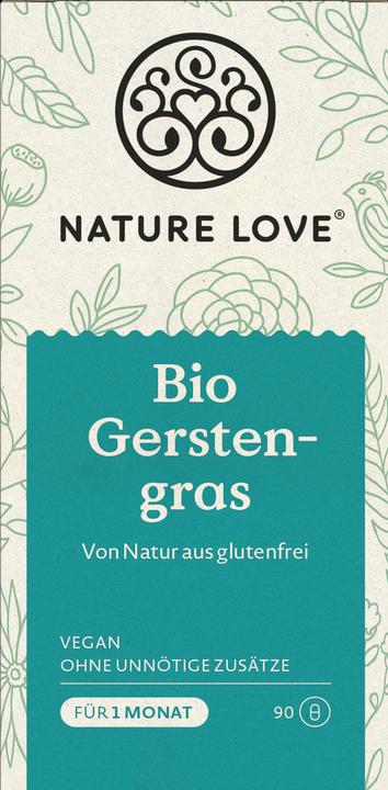 Produktbild Nature Love Bio Gerstengras (90 Stück, Kapseln, 55 g)