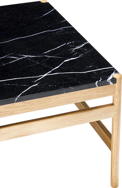 Actual product image Hübsch Raw Coffee Table Black/Natural (80 x 80 x 45 cm)