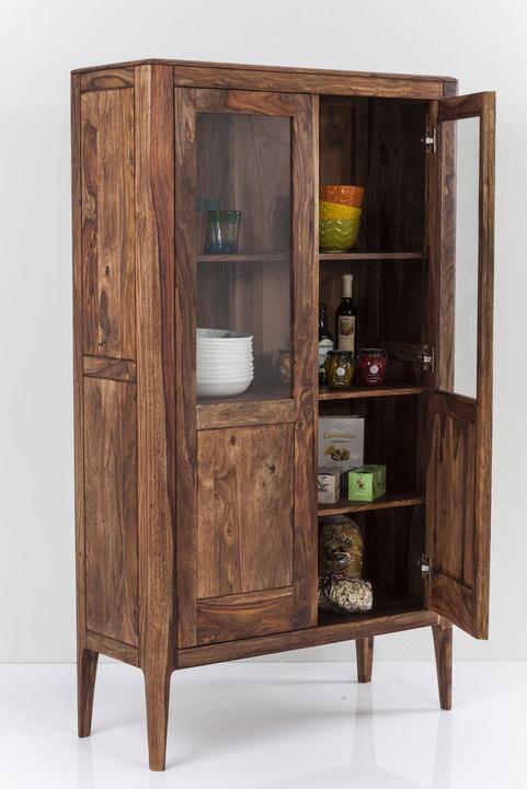 Image du produit Kare Design Vitrine Brooklyn nature 2-portes (100 x 40 x 175 cm)