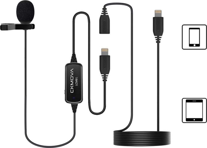 Actual product image Ckmova Lcm6l - Lightning Wired Microphone