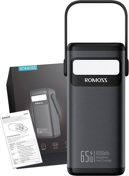 Image du produit Romoss Powerbank PMT40 4000mAh 65W (black) (40000 mAh, 65 W)