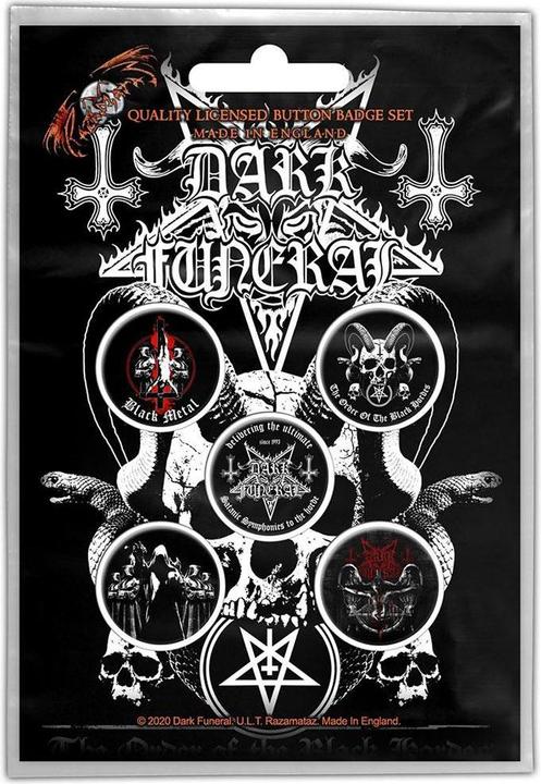 Dark Funeral Abzeichen The Black Hordes 5erPack Metall Kunststoff
