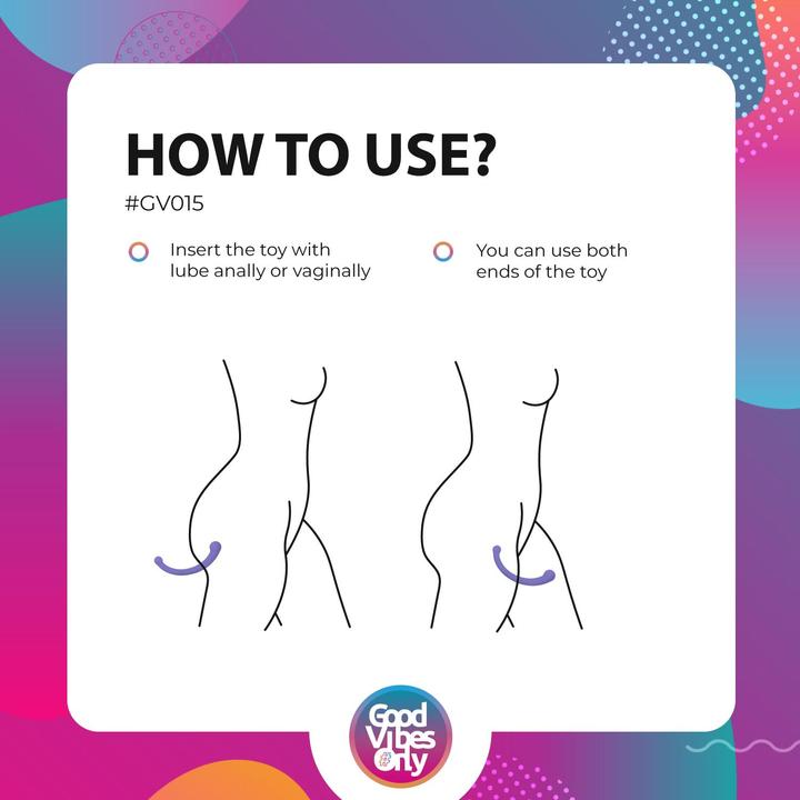 Actual product image Good Vibes Only Doppelter Vibrator Jane Lila