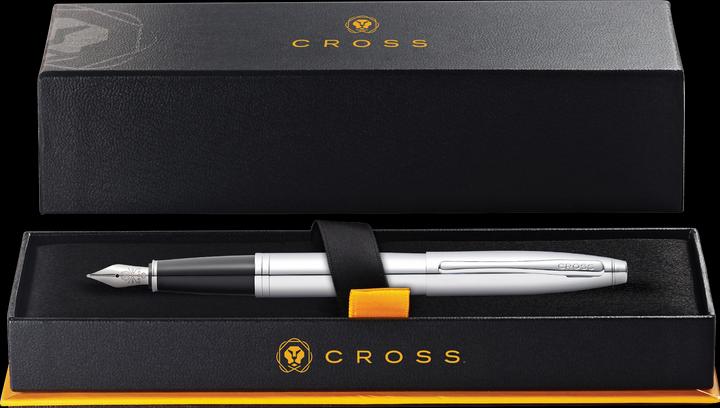 Produktbild Cross Füllhalter Calais Glanzchrom M Geschenkbox (Chrom, 1 x)