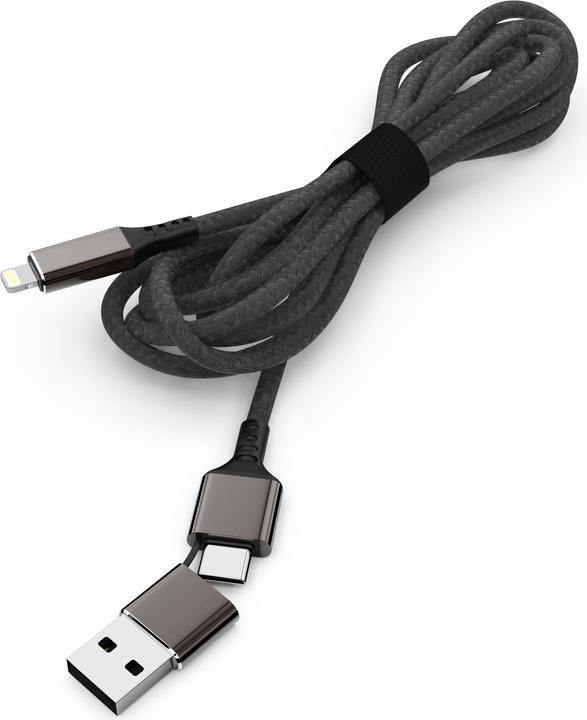 Produktbild Smrter Speedy USB Ladekabel auf Lightning (1m), schwarz ( SPEEDY L BK) (1 m, USB 3.0)
