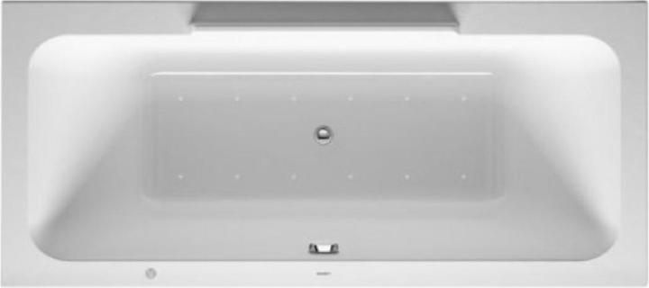 Duravit Whirlwanne DuraStyle 1800x800mm, Einbauversion oder für Wannenverkleidung, 2 Rückenschräg