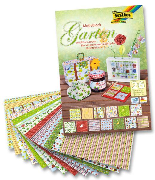 Produktbild Folia Motivblock Garten (260 g/m², 1 x)