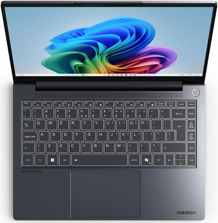 Produktbild Medion SPRCHRGD 14 S2 (MD62722) (14", Intel Core Ultra 7 258V, 32 GB, 1000 GB, CH)