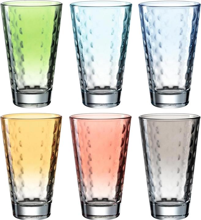 Leonardo Trinkglas Optic Pastell (0.30 l, 6 x)