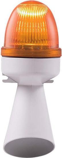 Produktbild Rs Pro LED Blitz-Licht Summer-Signalleuchte Orange / 96dB, 12 V dc, 24 V dc