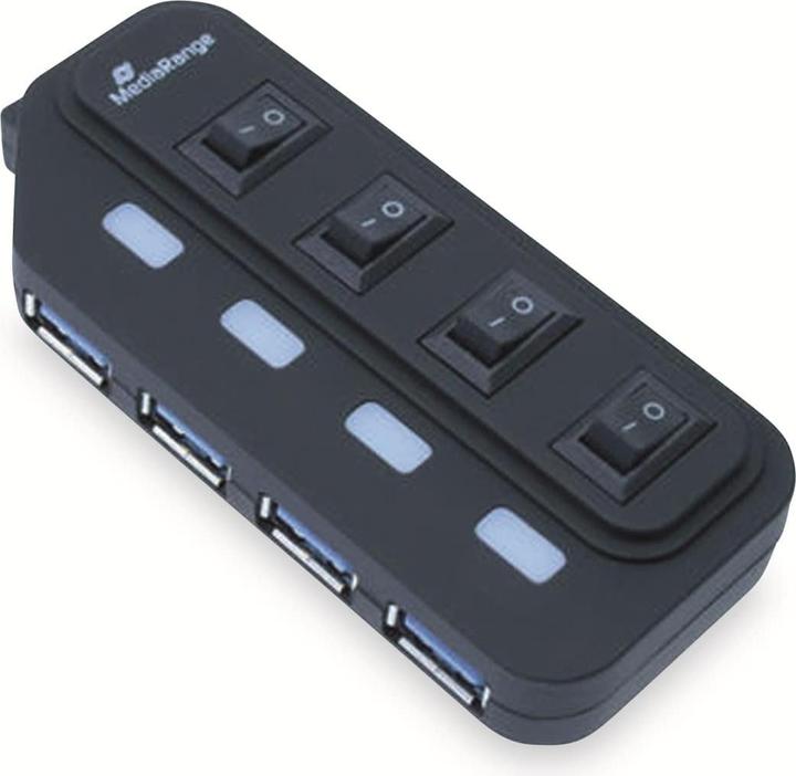 Immagine prodotto MediaRange MRCS504 Ictus (USB-A, 4 Porti)