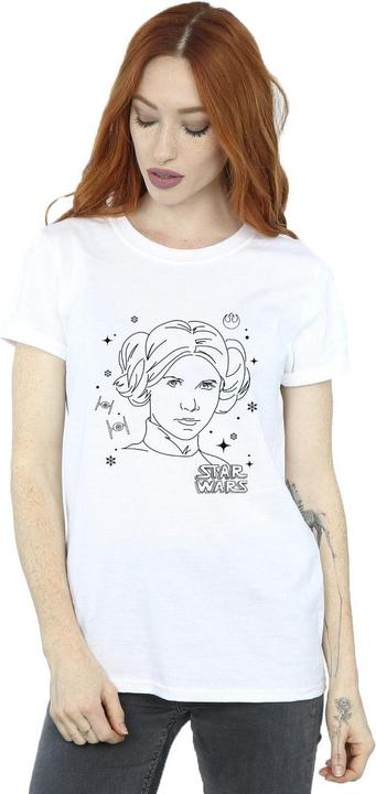 Star Wars Episode IV: A New Hope Leia Christmas Sketch TShirt (L)