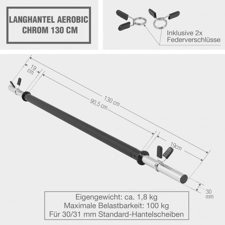 Produktbild Gorilla Sports Langhantelstange Aerobic