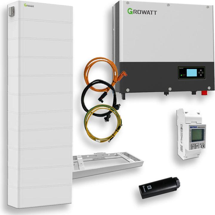 Produktbild Offgridtec Growatt Nachrüstsatz 25,6kWh für bestehende PV Anlagen 3-phasig SPA 5000 Hybrid-Inverter LiFePO4-S (25600 W)