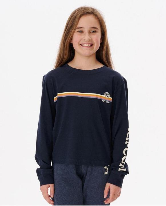 Rip Curl Melting Wave Langarm-T-Shirt - Mädchen (43, 44, 45, 46)