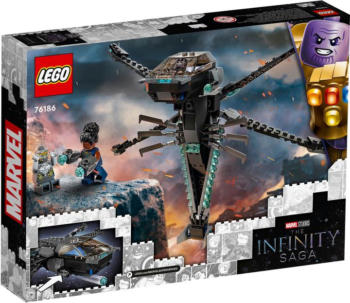 Actual product image LEGO Black Panthers Dragonfly (76186, LEGO Marvel)