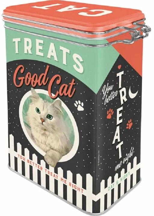 Actual product image Nostalgic-Art Merchandising Cat Treats Storage Jar 1.3 l, Multicoloured (1.30 l)