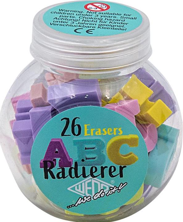 Wedo Radierer Buchstaben Dose Doseninhalt: 26 St. f.sort.