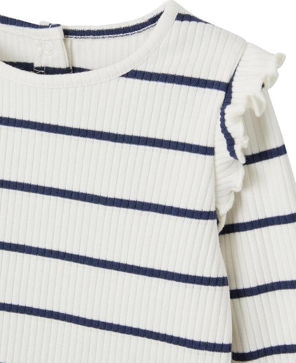 Immagine prodotto Vertbaudet Camicia da bambina a coste con maniche a balze, cotone biologico (68)