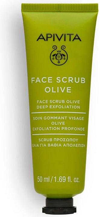 Actual product image Apivita Face Scrub for Deep Exfoliating with Olive 95% Natural Ingredients 50ml (Exfoliation, 50 ml)