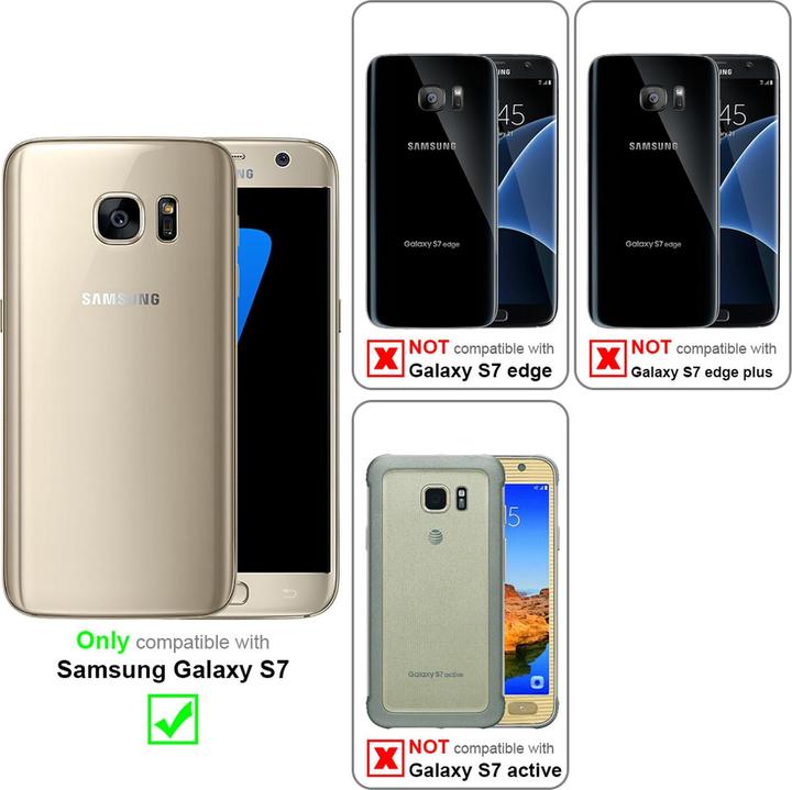 Image du produit Cadorabo Book avec fonction stand Cover (Samsung Galaxy S7)