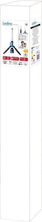 Nährwerte und Zutaten Ledino LED-Strahlersäule 40W Aufstell-Arbeitsleuchte Rath H40, 3200lm, Akku + 230V für Bau, Werkstat (3200 lm)