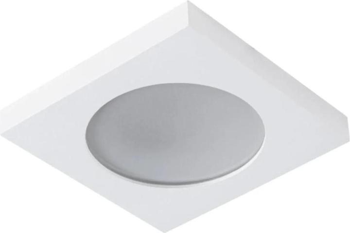 Actual product image Kanlux Ceiling light FLINI IP44 DSL-W white square ceiling light without frame 33121 (G5.3)