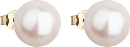 Evolution Group gold earrings peony with real pearls Pavon 921043.1 (L)