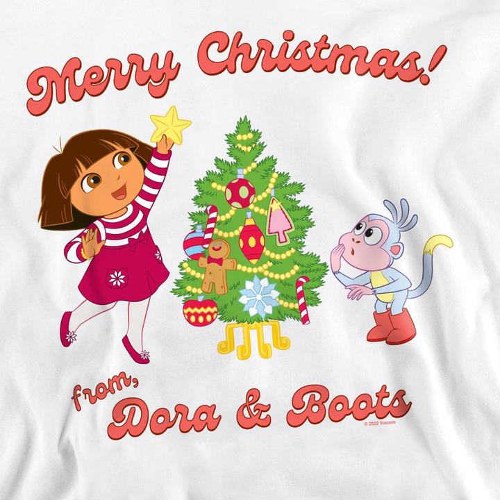 Immagine prodotto Dora The Explorer Happy Holidays Felpa Dora e Boots Adulto Unisex (XXL)