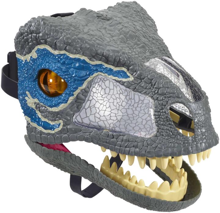 Produktbild Mattel Games Jurassic World Velociraptor Blue Deluxe Maske mit Geräuschen