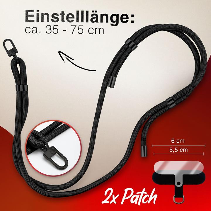 Image du produit Nalia HoldMe Lanyard Handykette - Universal Trageband für Smartphones - Verstellbar, Soft & Elastisch