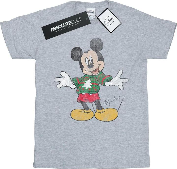 Disney Mickey Mouse Christmas Jumper TShirt (XL)