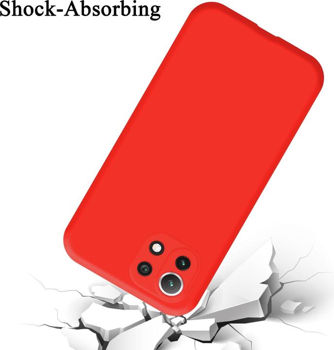 Productafbeelding Cadorabo TPU Liquid Silicone Hoesje voor Xiaomi Mi 11 LITE (4G / 5G) / 11 LITE NE (Xiaomi 11 Lite 5G NE, Xiaomi Mi 11 Lite, Xiaomi Mi 11 Lite 5G)
